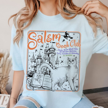 Salem Book Club T-Shirt-lovefitte