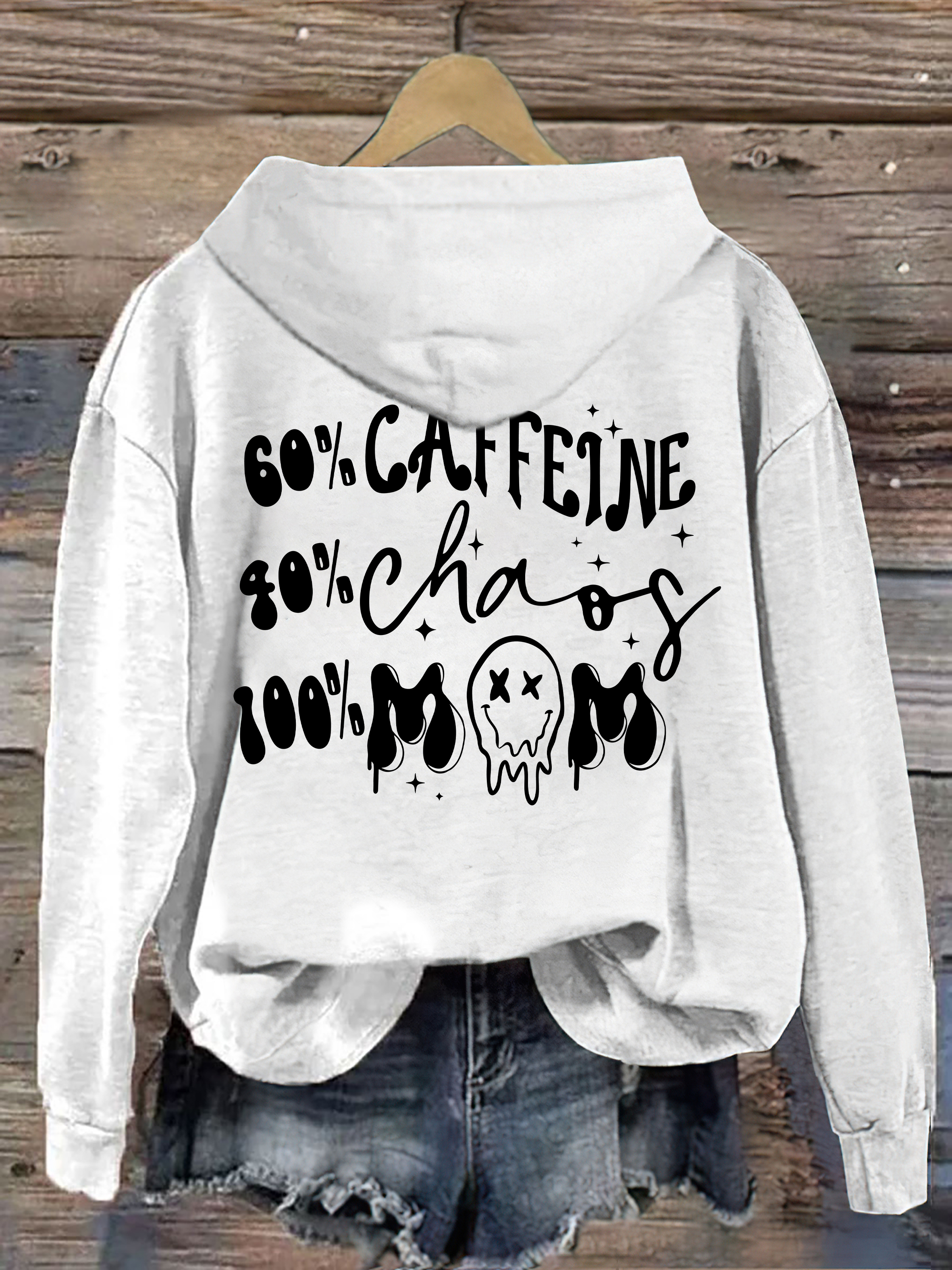 Caffeine And Chaos Mom Life Hoodie