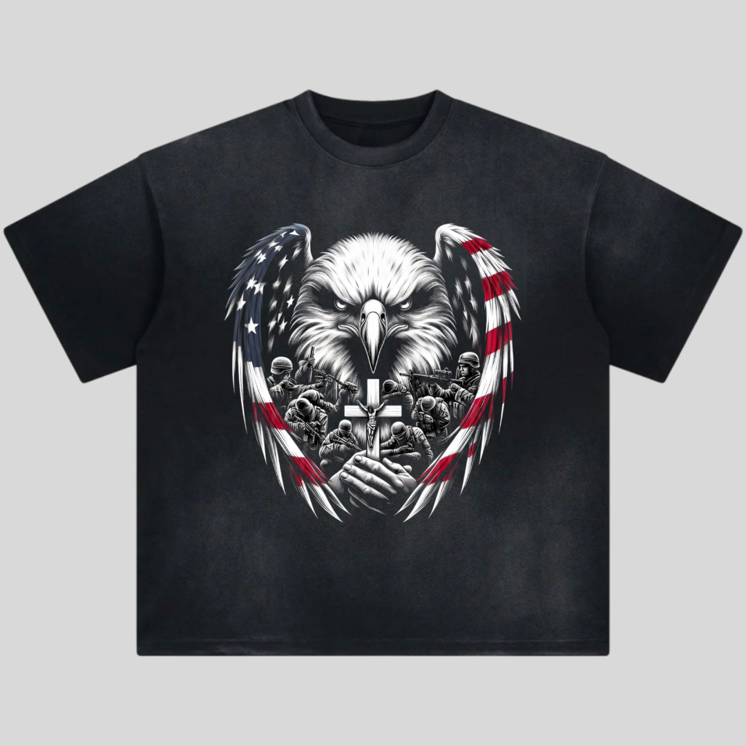 Eagle American Flag T-Shirt