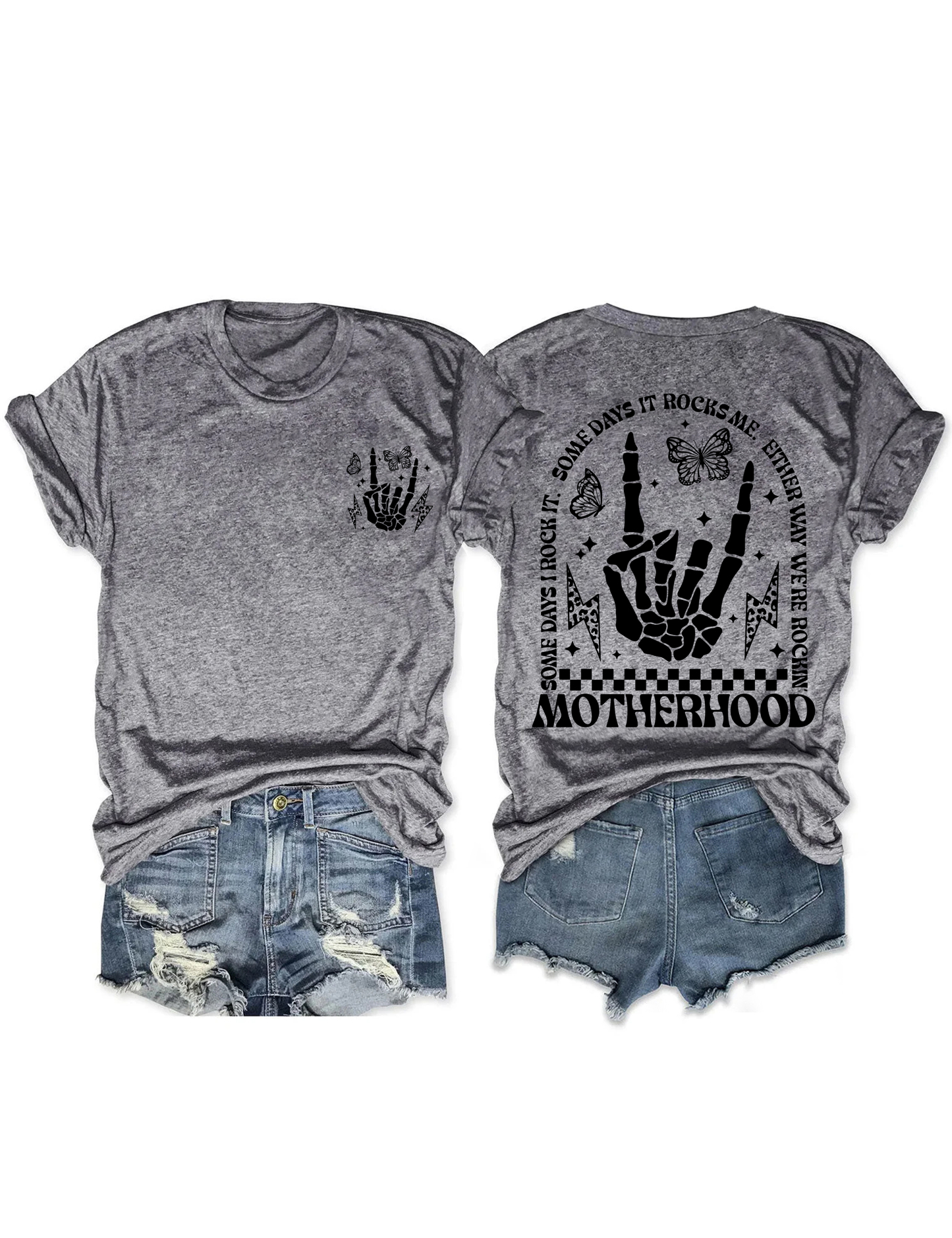 Motherhood Some Day I Rock It T-shirt-lovefitte
