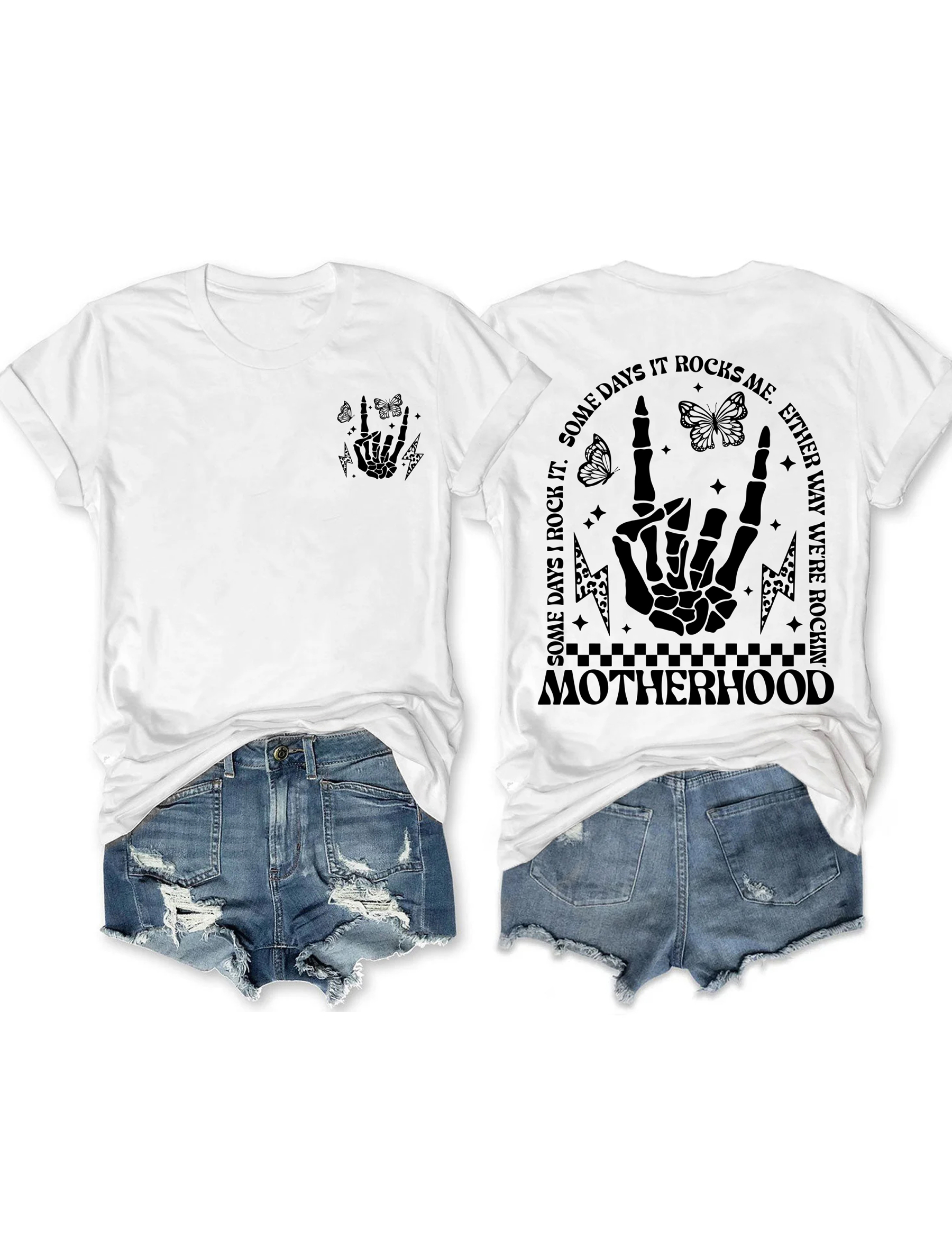 Motherhood Some Day I Rock It T-shirt-lovefitte