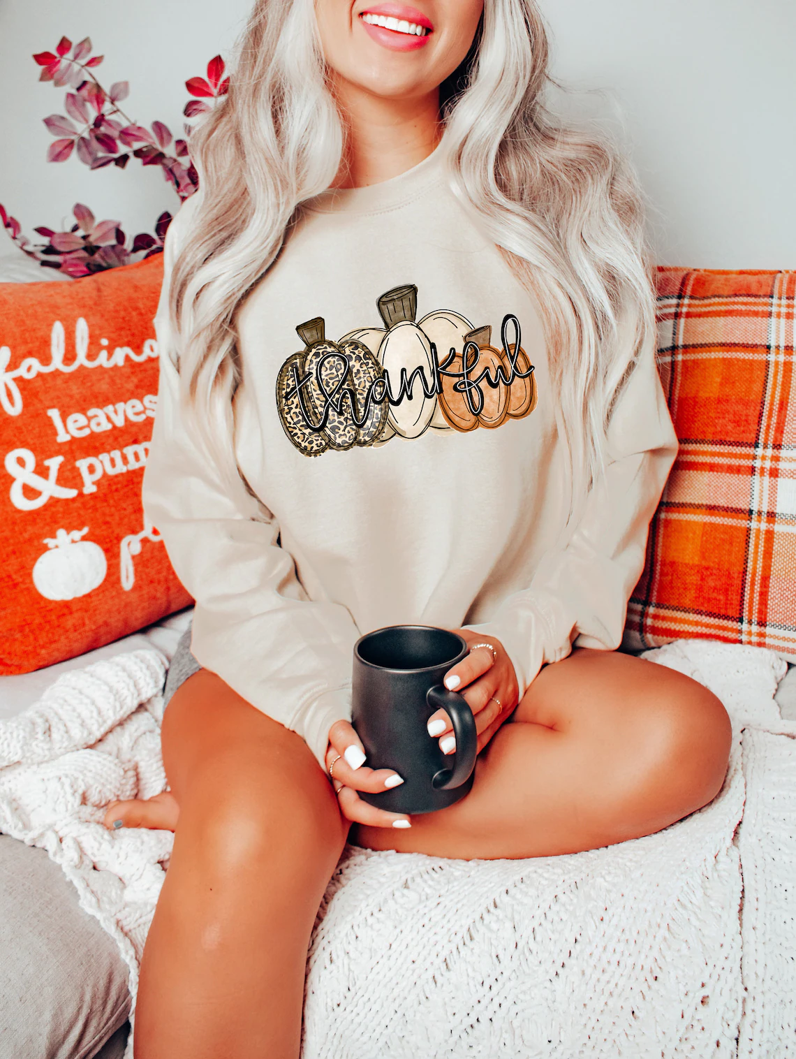 Leopard Pumpkin Sweatshirt