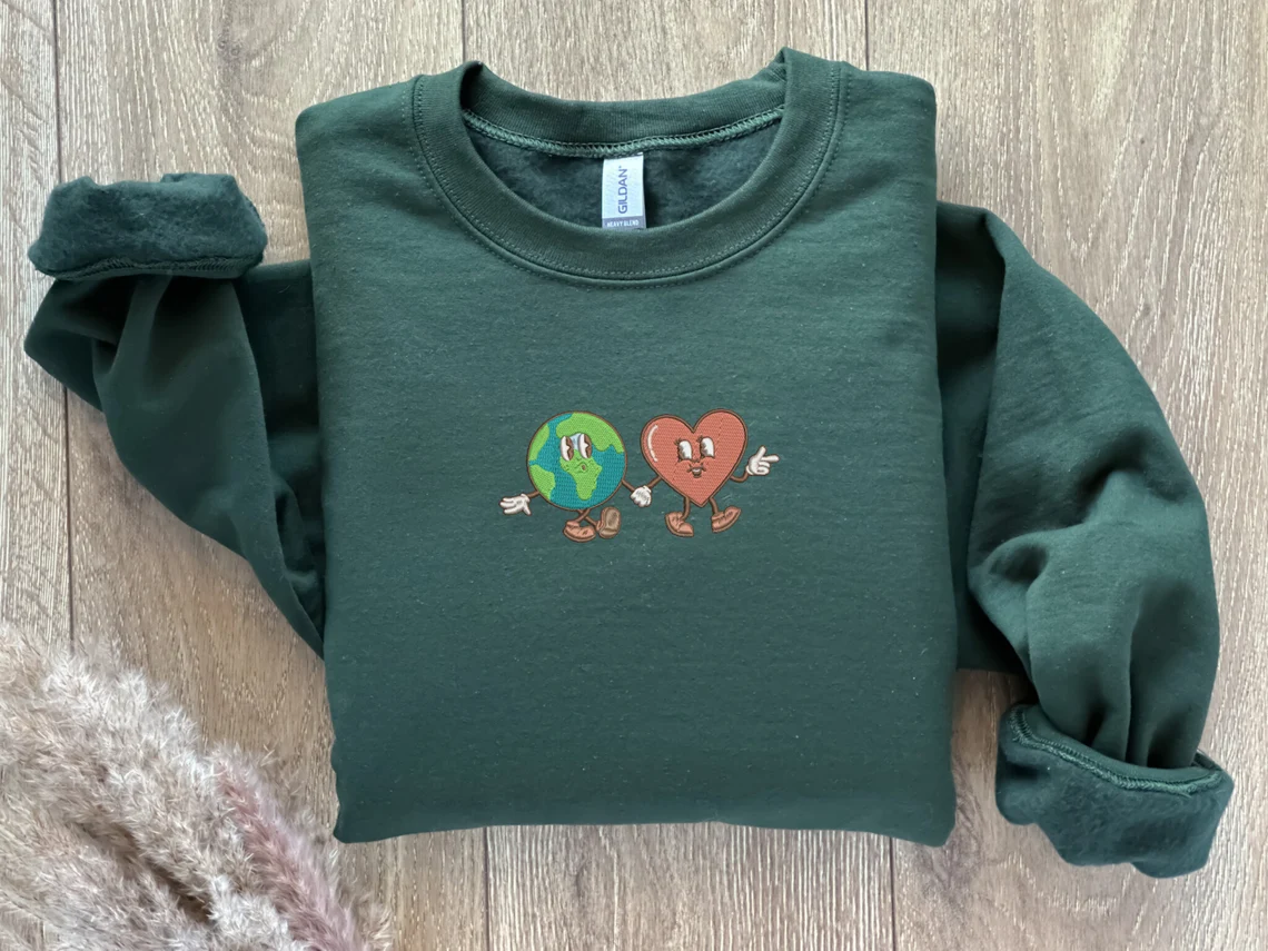 Globe and Heart Sweatshirt