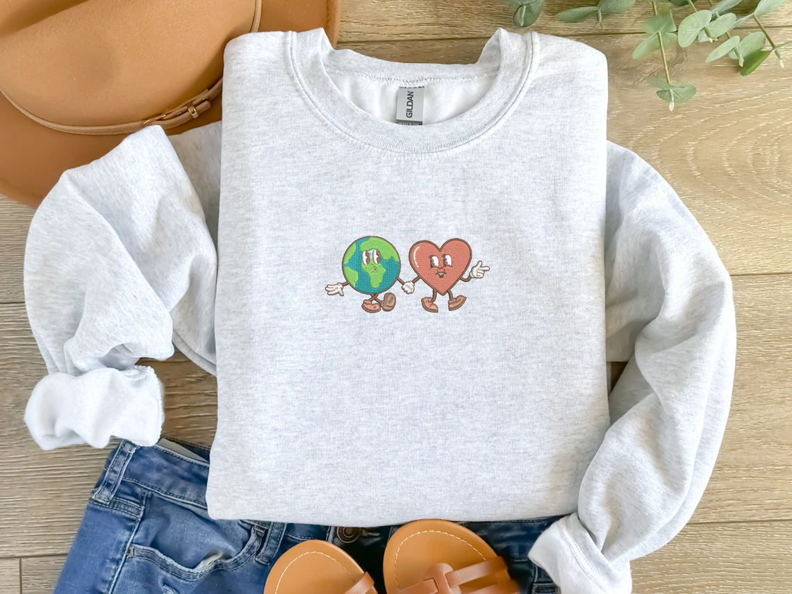 Globe and Heart Sweatshirt