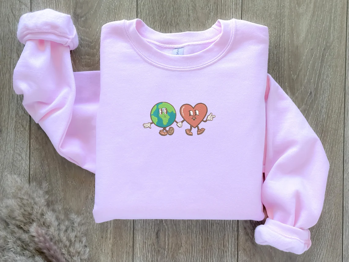 Globe and Heart Sweatshirt