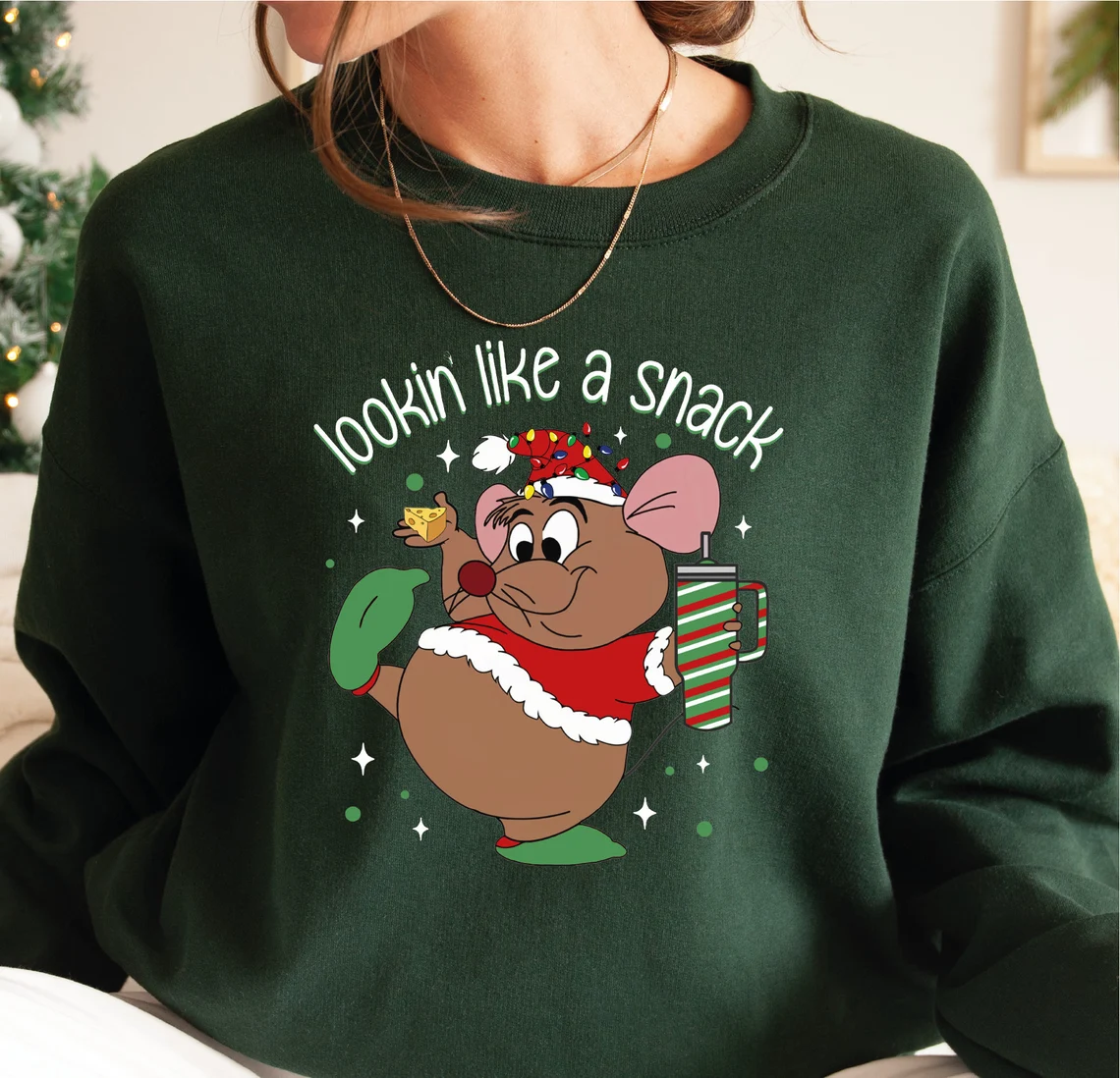 Gus Gus Looking Like a Snack Christmas Sweatshirt