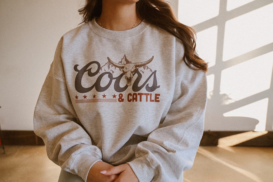 Coors & Cattle Western Sweatshirt