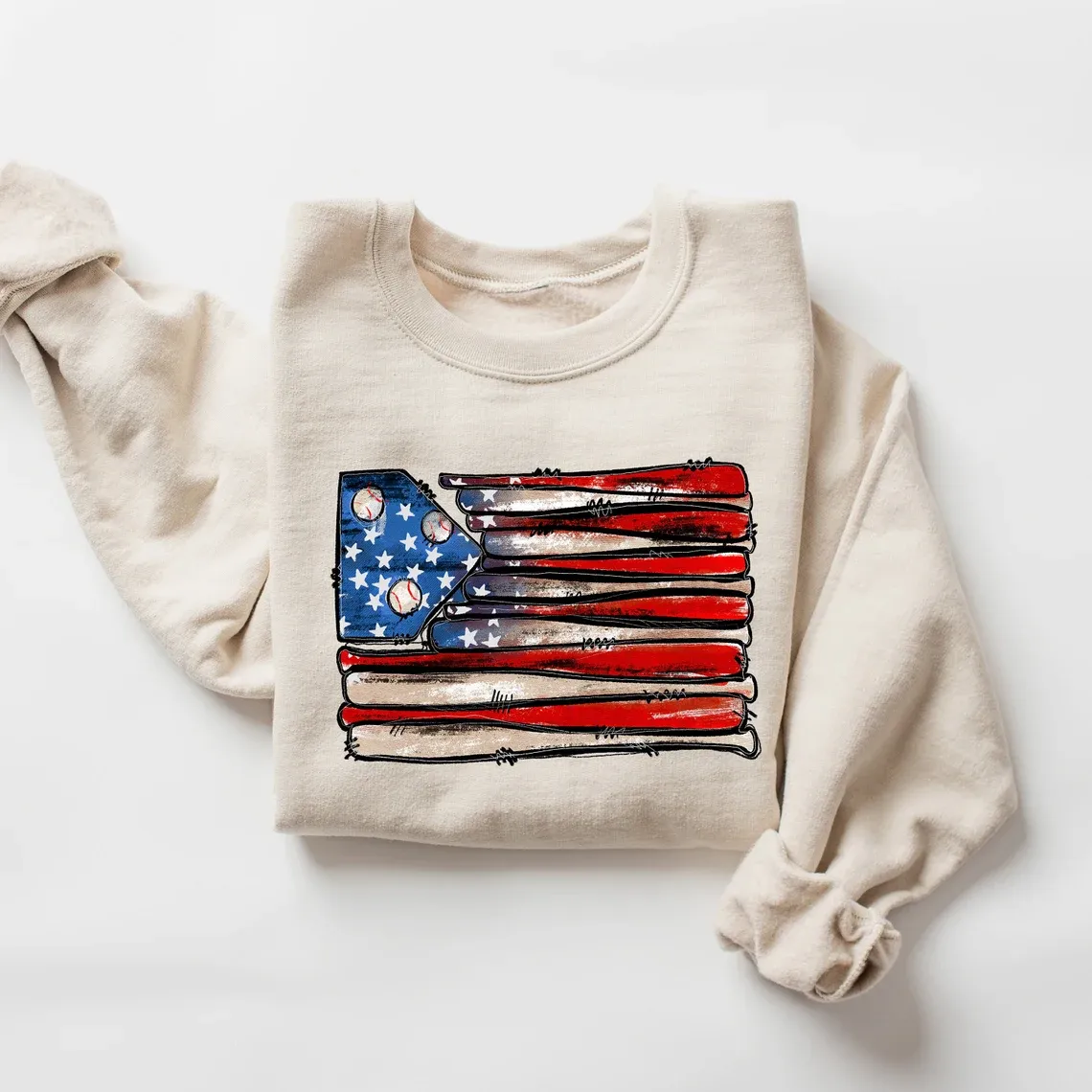 Baseball Flag Sweatshirt