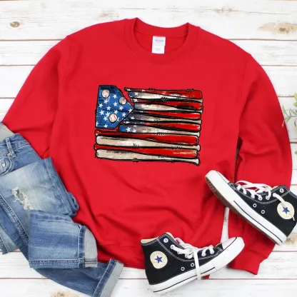 Baseball Flag Sweatshirt