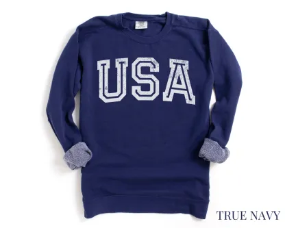 USA Comfort Colors Crewneck Sweatshirt