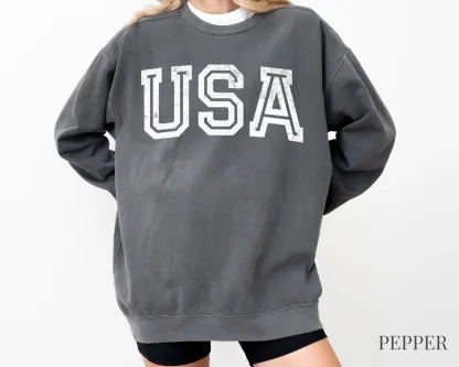 USA Comfort Colors Crewneck Sweatshirt