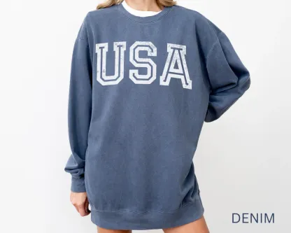 USA Comfort Colors Crewneck Sweatshirt