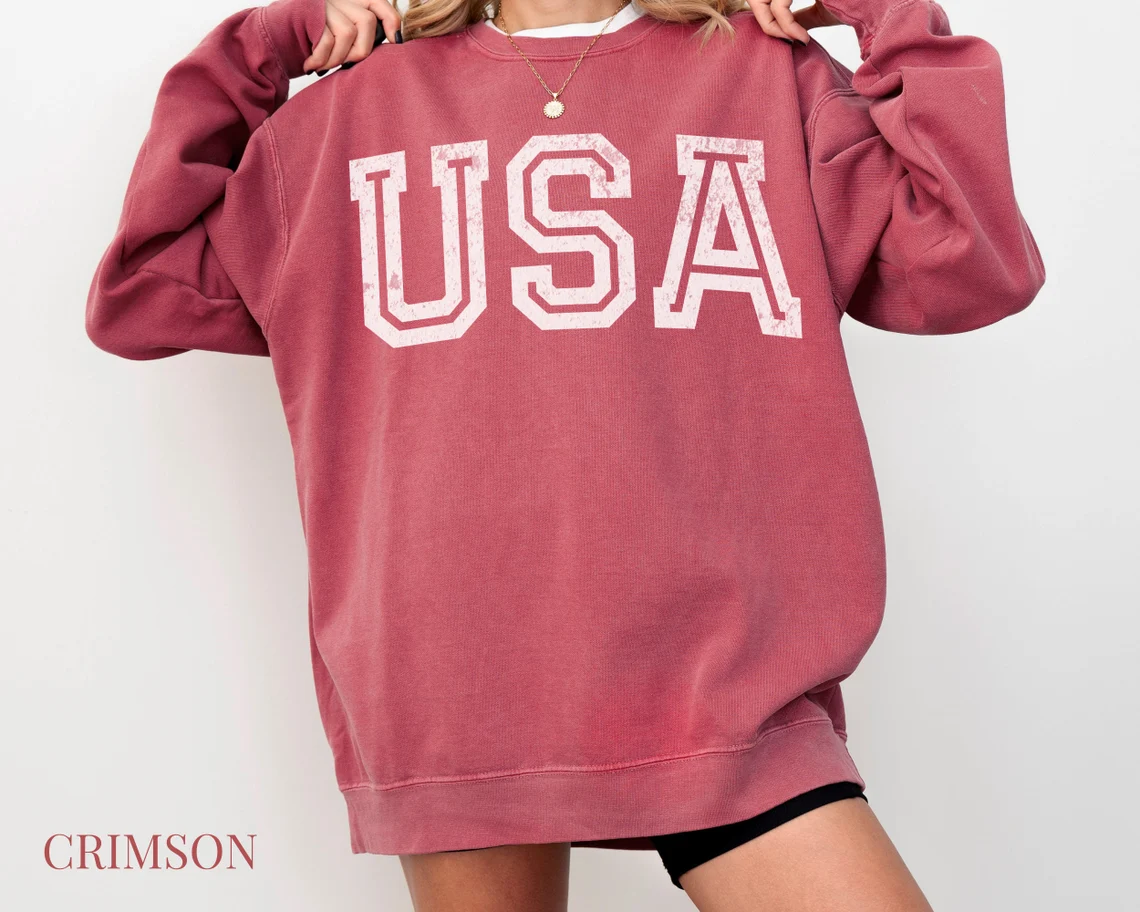 USA Comfort Colors Crewneck Sweatshirt