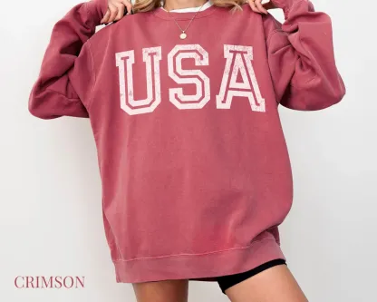 USA Comfort Colors Crewneck Sweatshirt