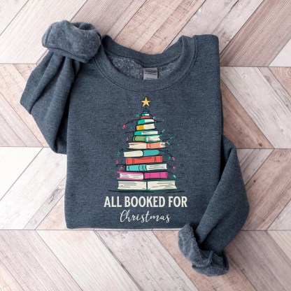 Christmas Book Tree Sweatshirt