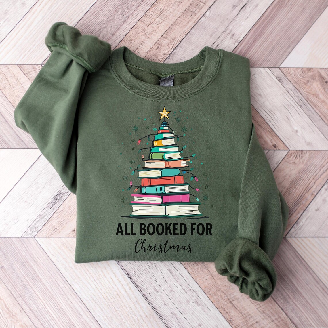 Christmas Book Tree Sweatshirt
