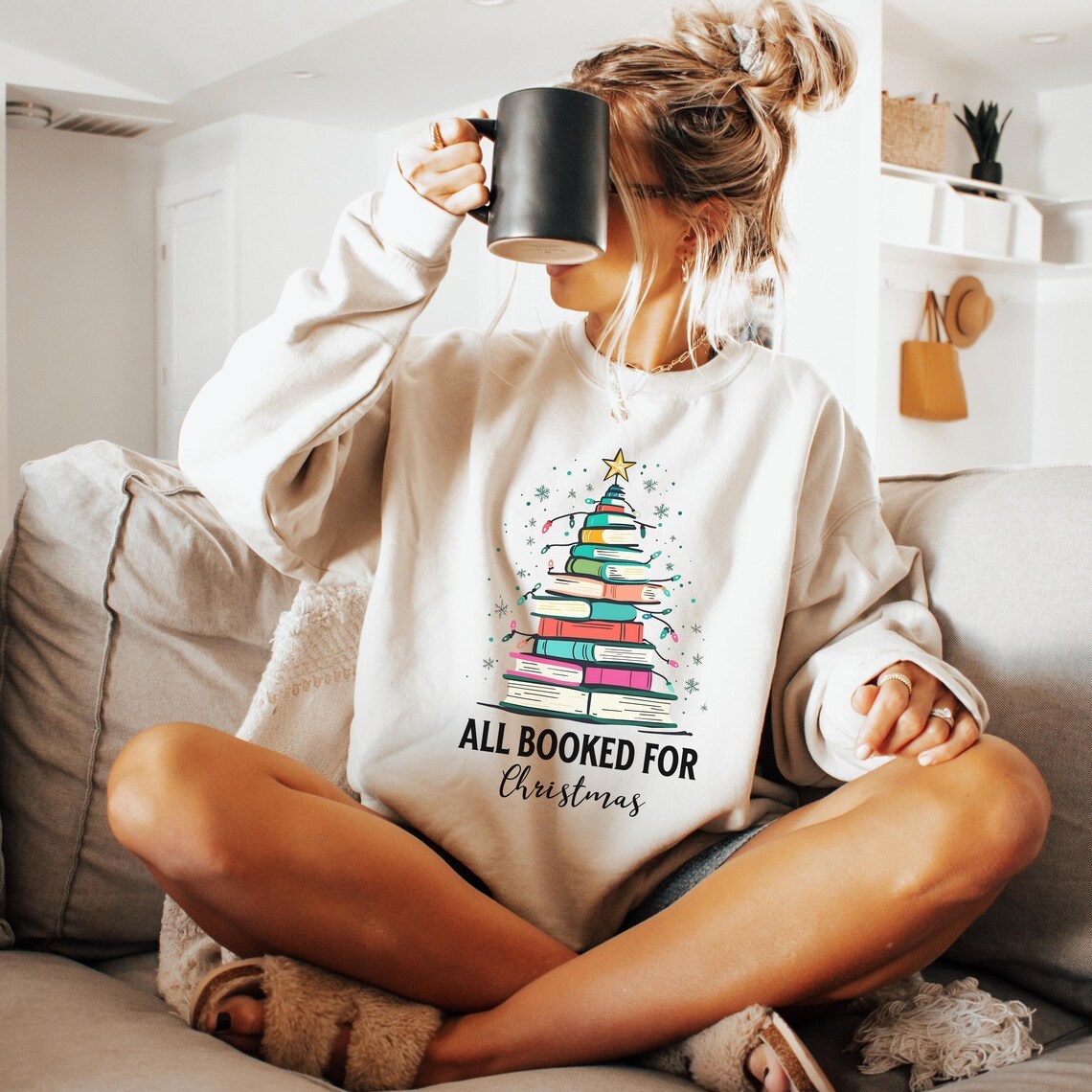 Christmas Book Tree Sweatshirt