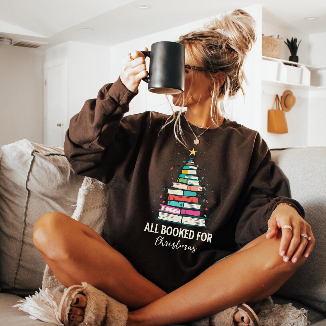 Christmas Book Tree Sweatshirt