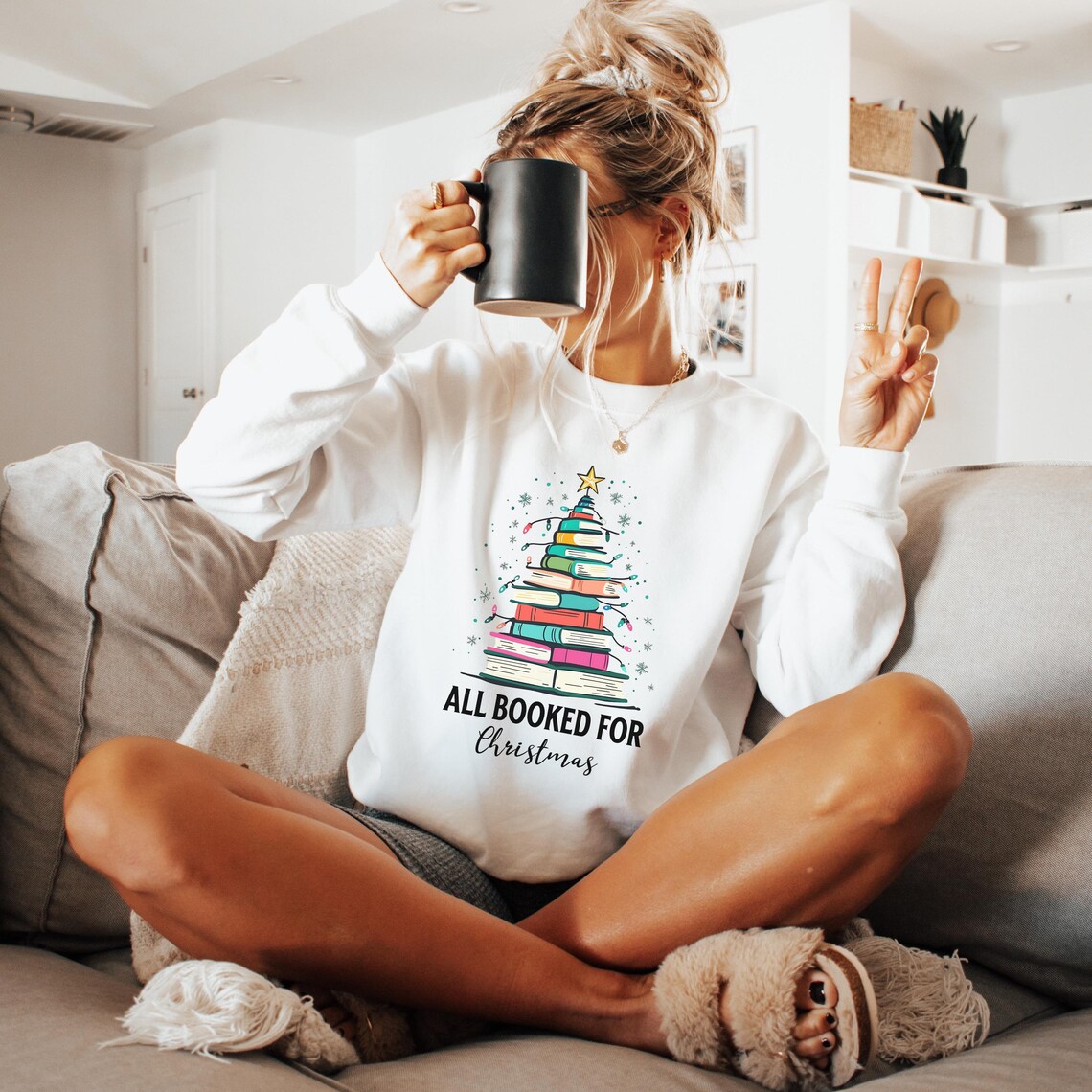 Christmas Book Tree Sweatshirt