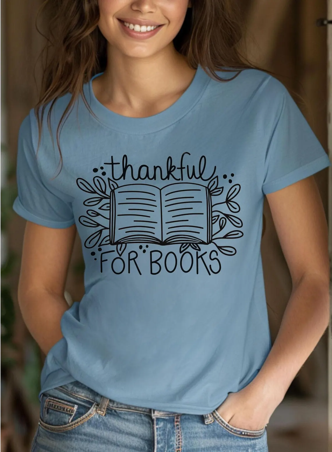 Thankful for Books T-Shirt
