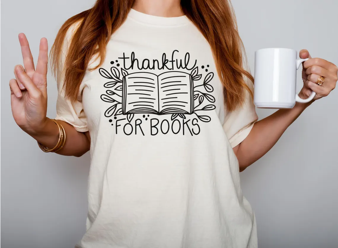 Thankful for Books T-Shirt