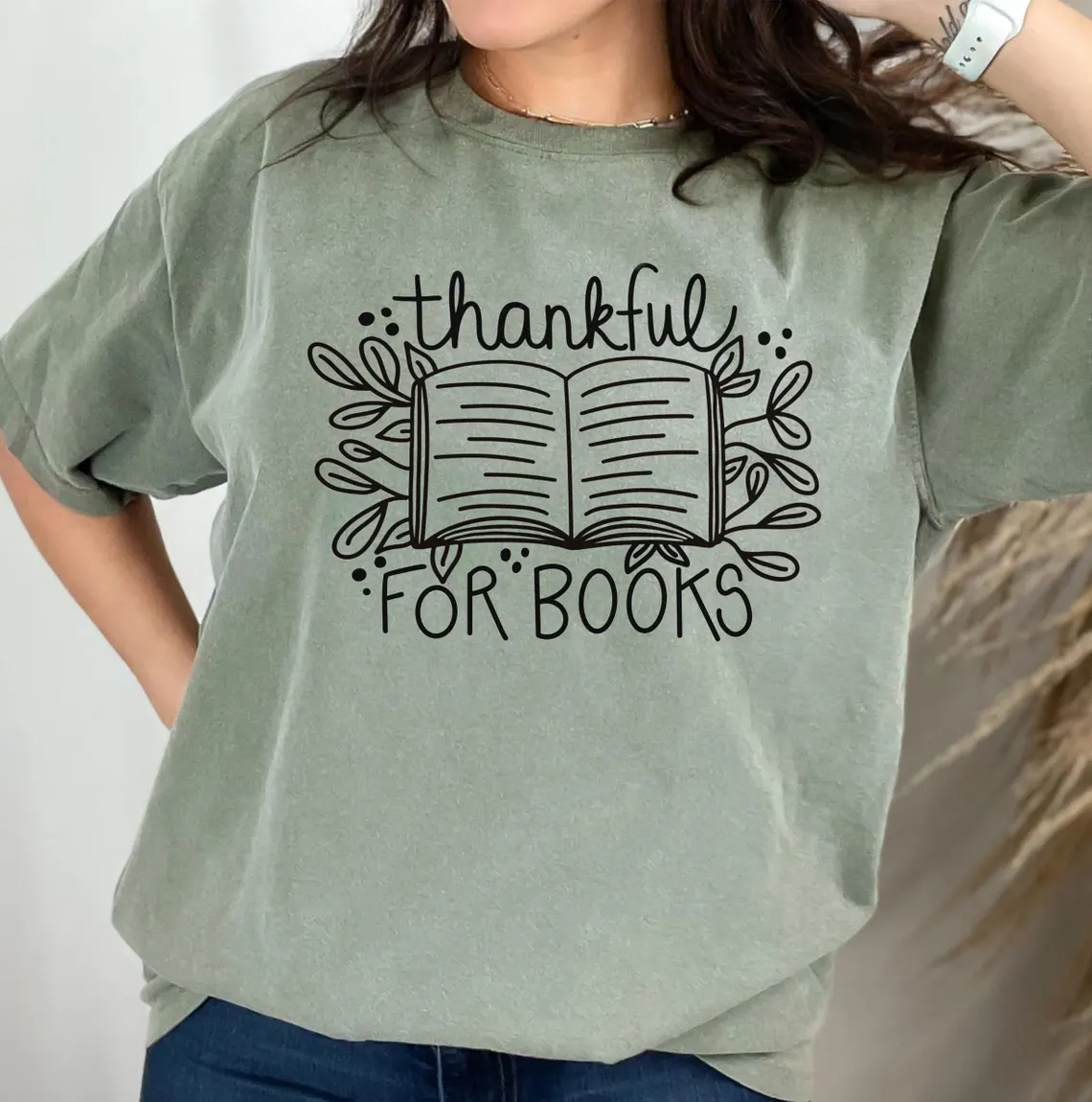 Thankful for Books T-Shirt