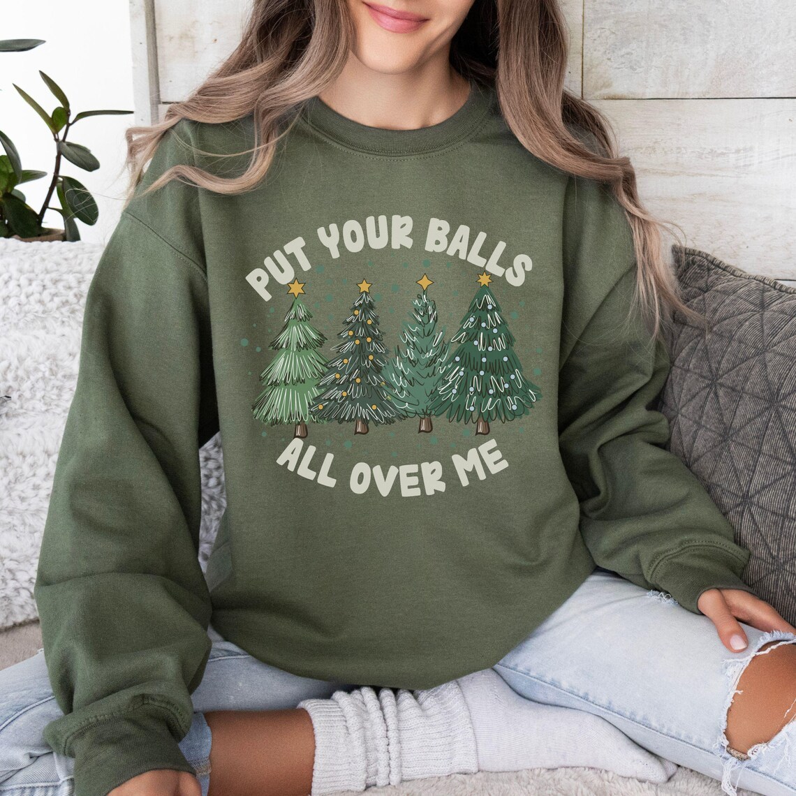 Christmas Tree Crewneck Sweatshirt