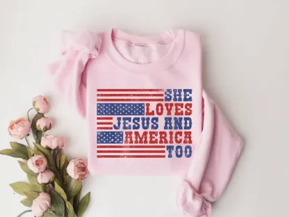 She Loves Jesus And America Too Sweatshirt