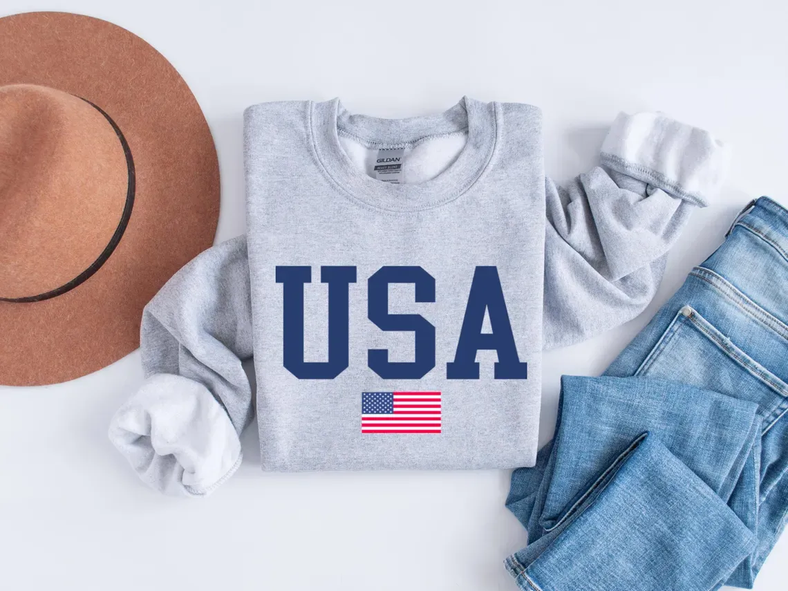 USA Flag Sweatshirt