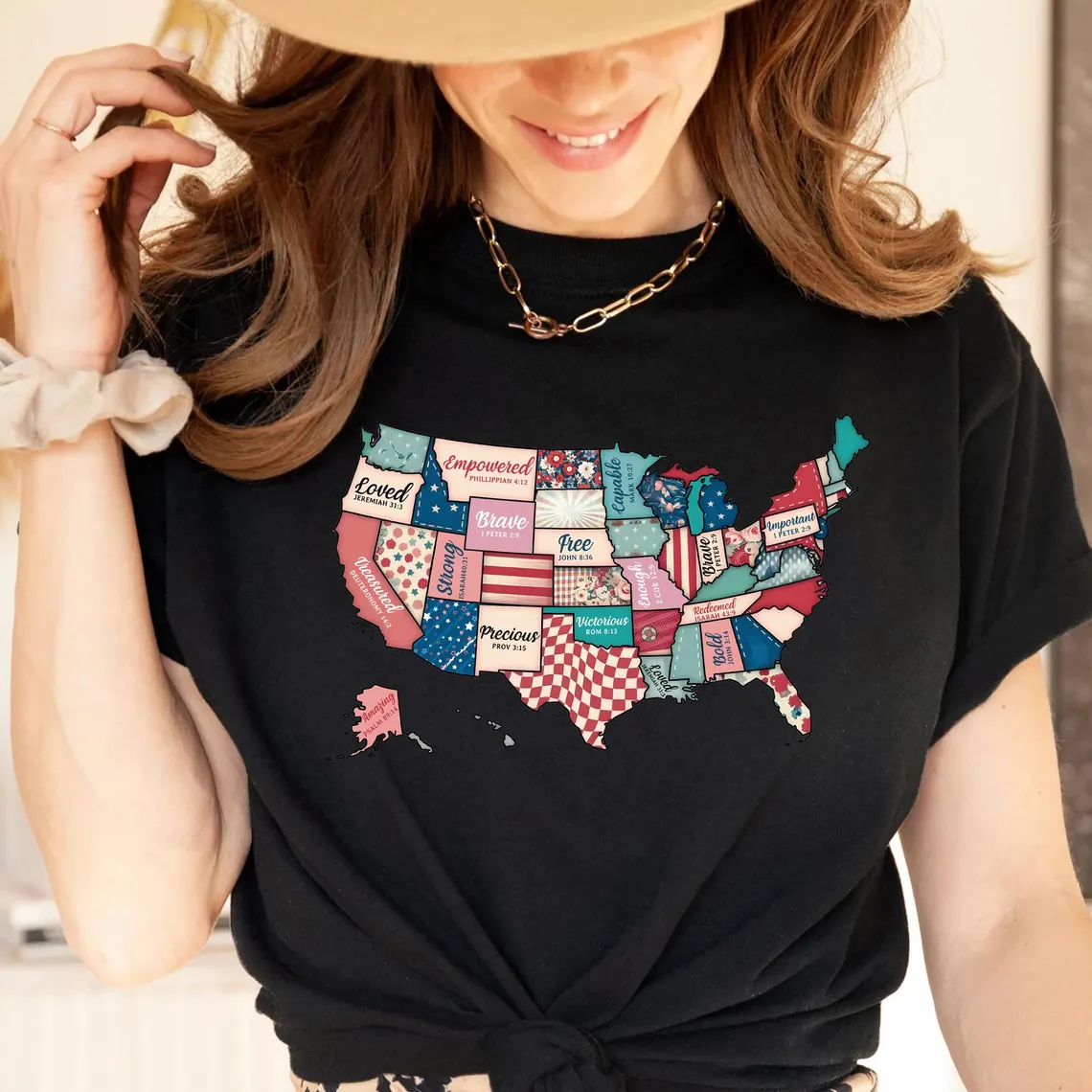 America USA Map T-Shirt