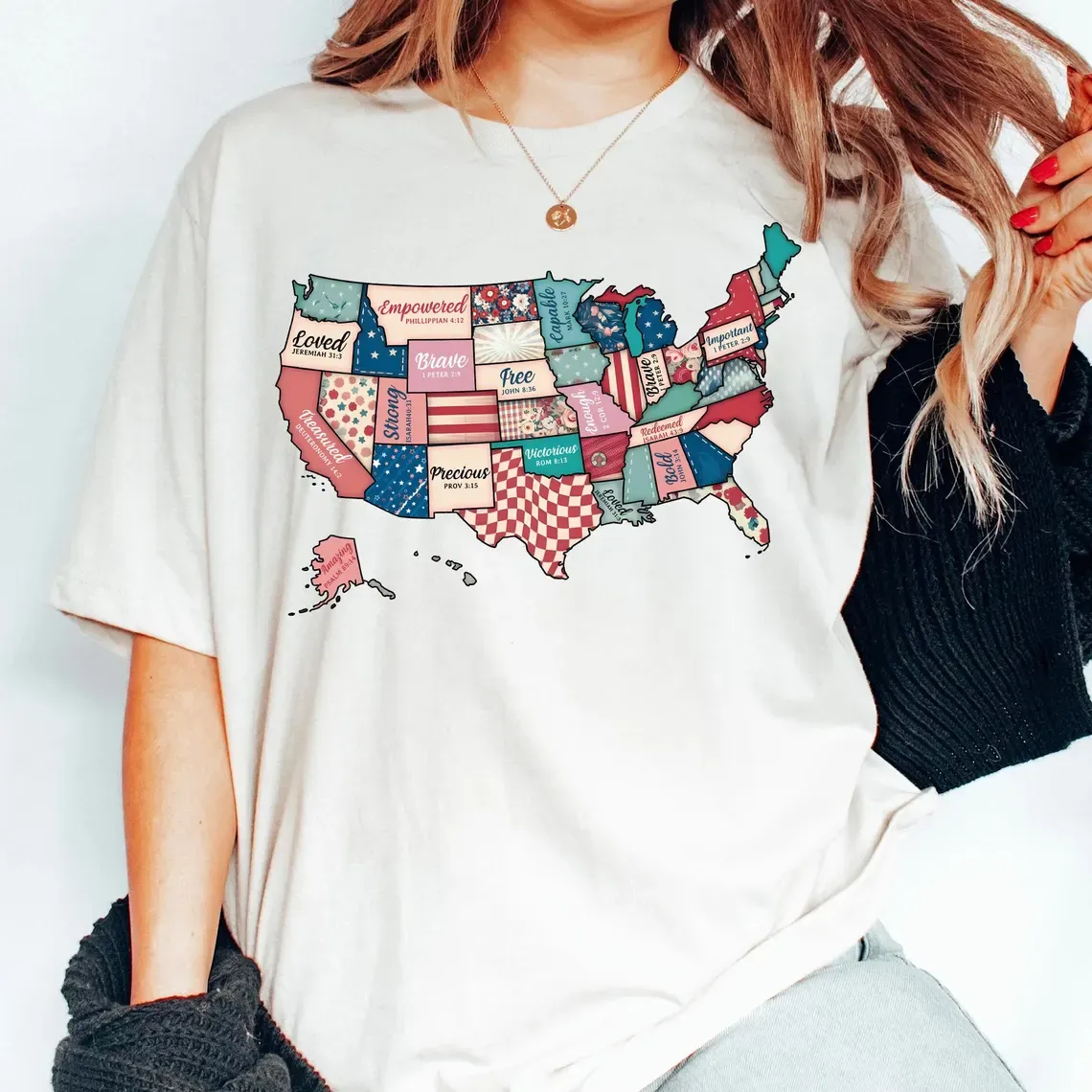 America USA Map T-Shirt