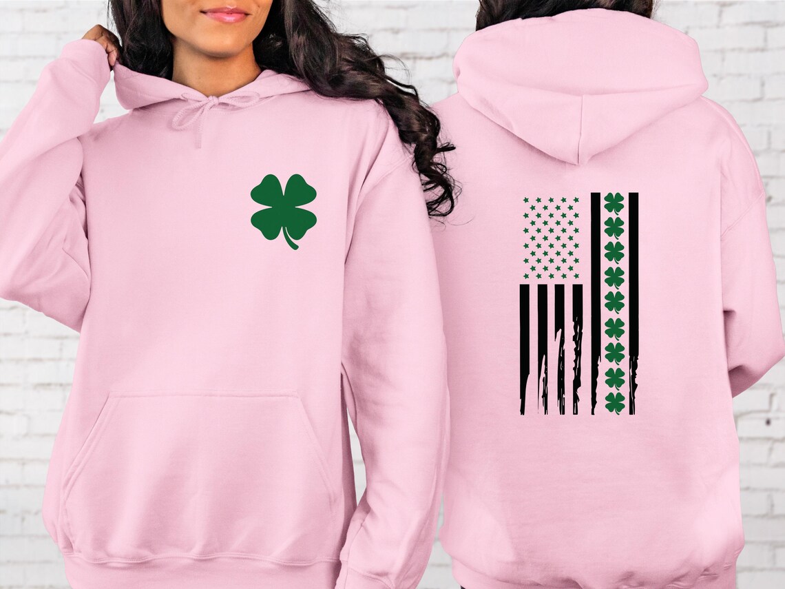 St. Patrick's Day American Flag Sweatshirt