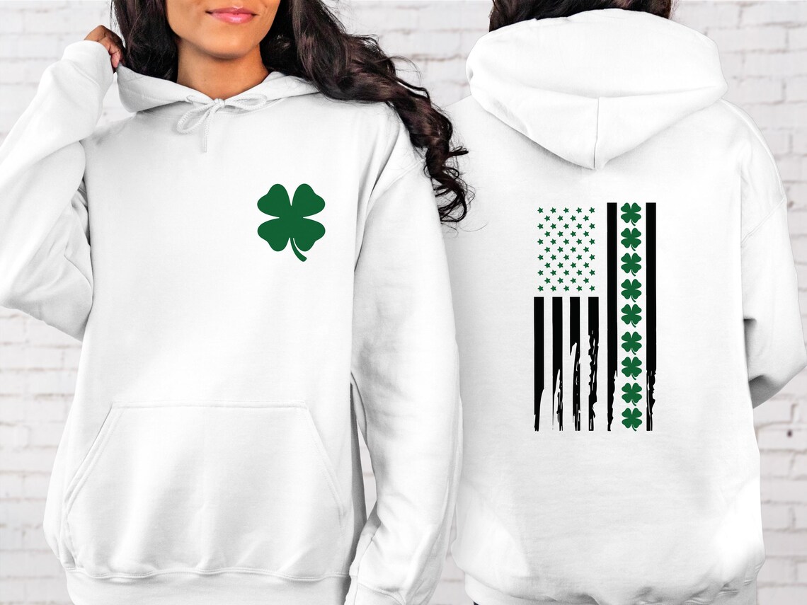 St. Patrick's Day American Flag Sweatshirt