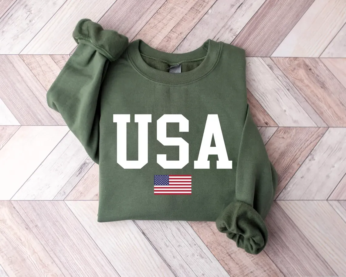 USA Flag Sweatshirt