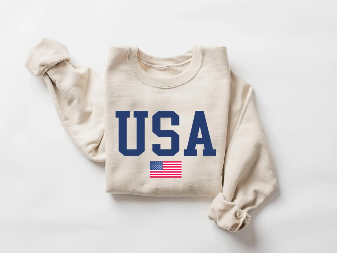 USA Flag Sweatshirt