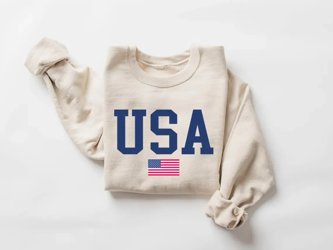 USA Flag Sweatshirt