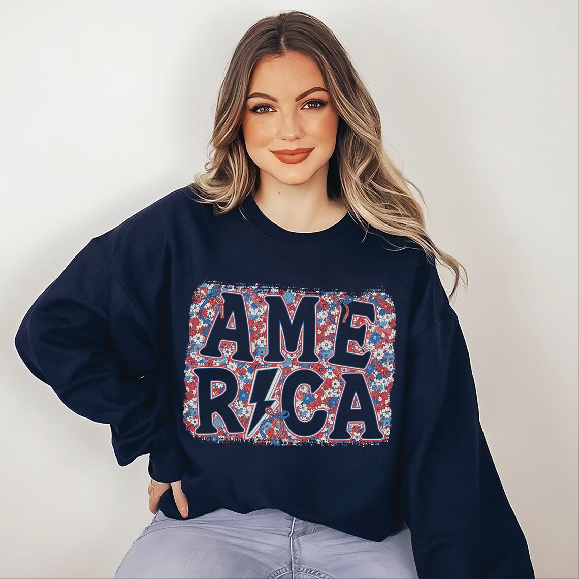 Floral America Sweatshirt