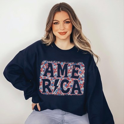 Floral America Sweatshirt