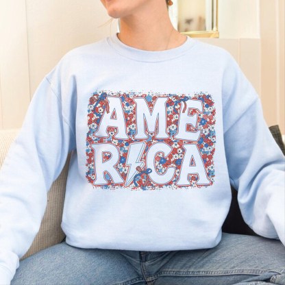 Floral America Sweatshirt
