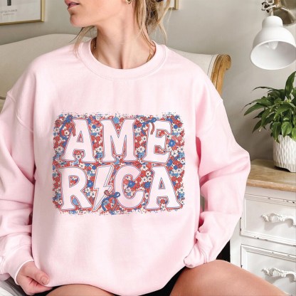 Floral America Sweatshirt