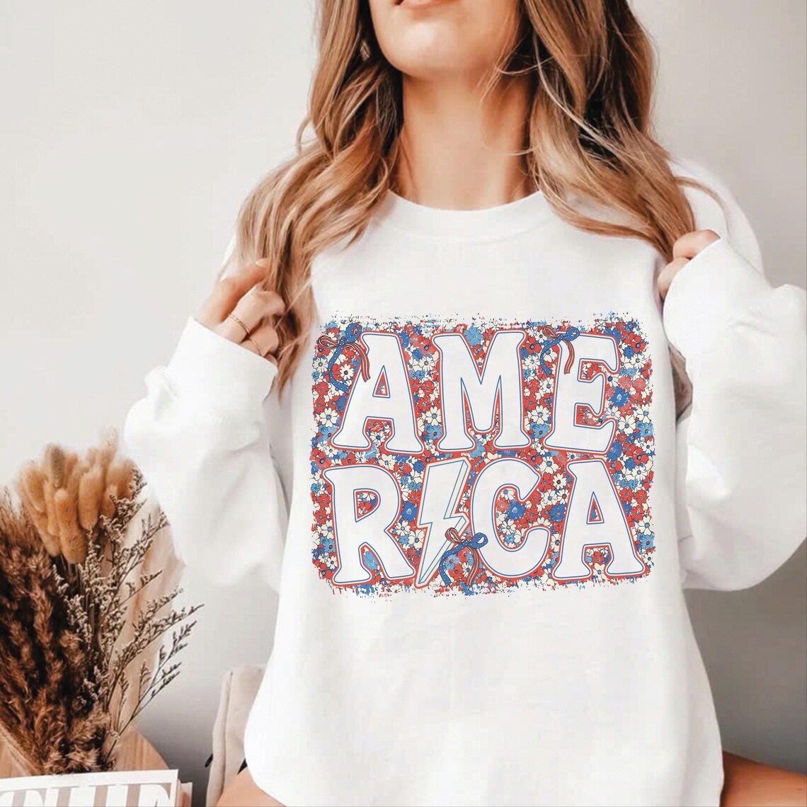 Floral America Sweatshirt