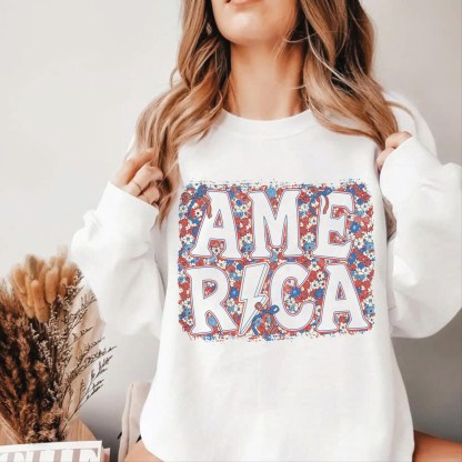 Floral America Sweatshirt