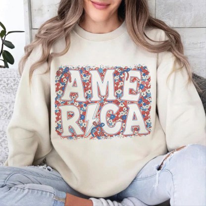 Floral America Sweatshirt