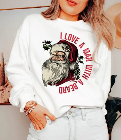 Funny Santa Beard Sweatshirt
