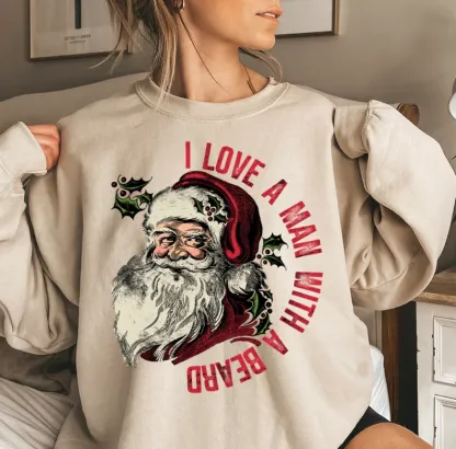 Funny Santa Beard Sweatshirt