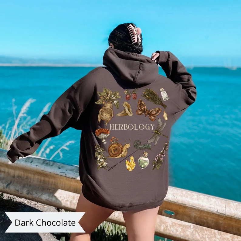 Vintage Botanical Plant Lover Hoodie