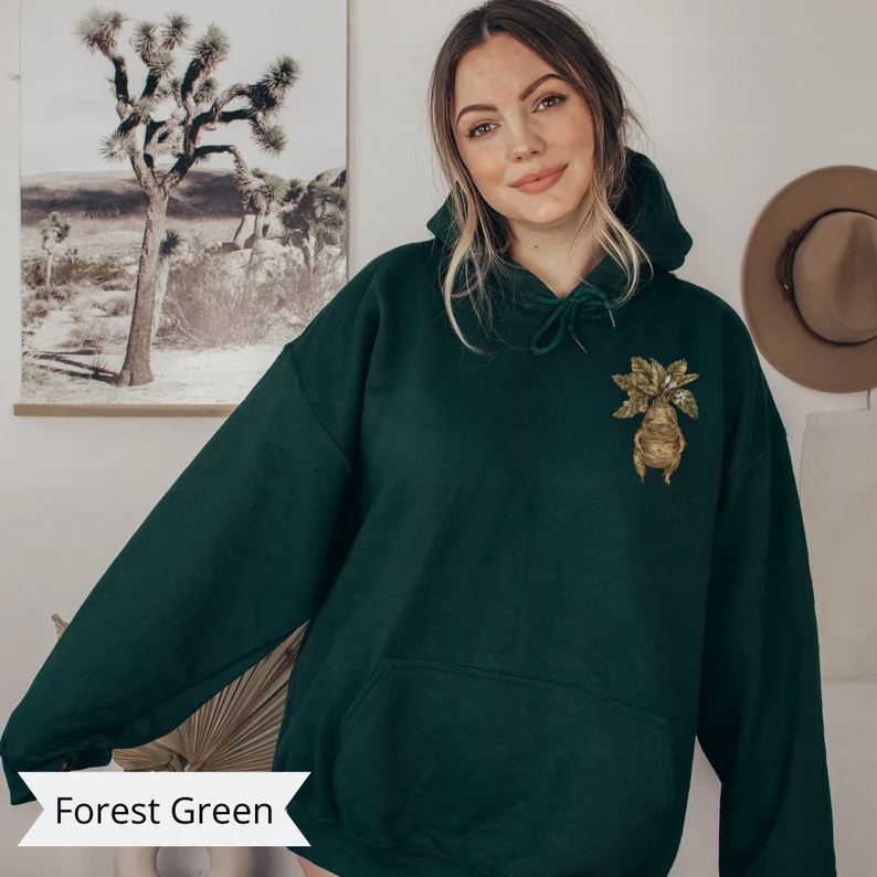 Vintage Botanical Plant Lover Hoodie