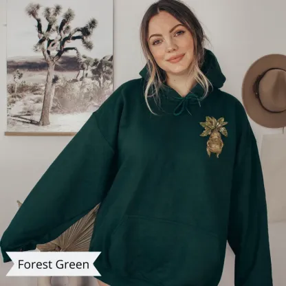 Vintage Botanical Plant Lover Hoodie