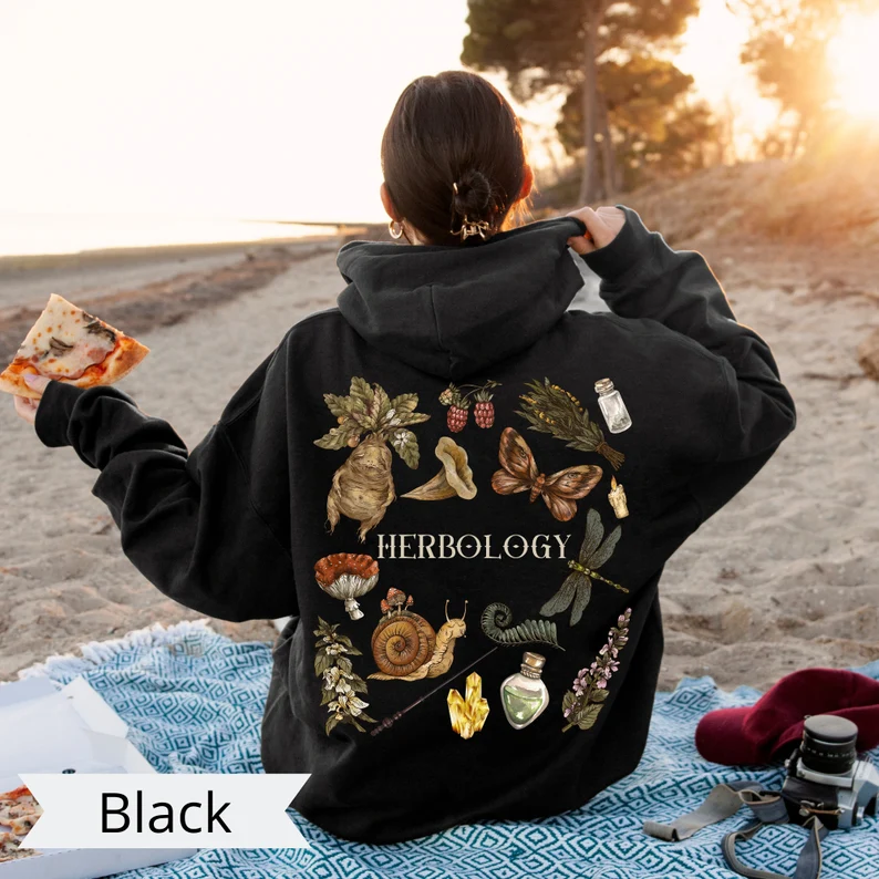 Vintage Botanical Plant Lover Hoodie