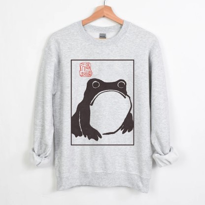 Unimpressed Frog Sweatshirt